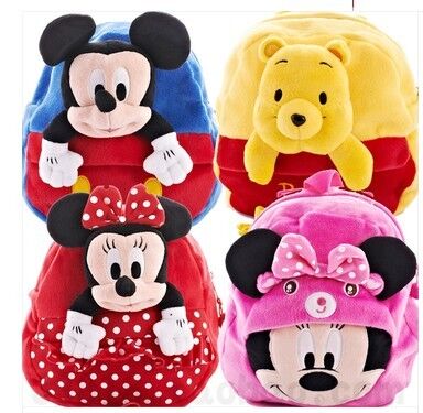 sacos de escola vermelhos da trouxa da criança de 14inch Mickey Mouse, para crianças e presentes da promoção