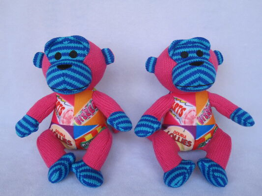 brinquedo feito malha bonito do luxuoso do bicho de pelúcia do macaco 9inch para presentes da promoção