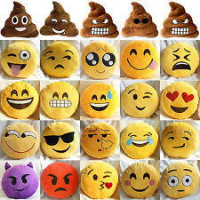 Descanso enchido redondo do sono do bebê do Emoticon amarelo de Emoji para o uso home