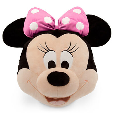 Coxim de 16 bichos de pelúcia de Disney da polegada e bloco cor-de-rosa pretos do descanso
