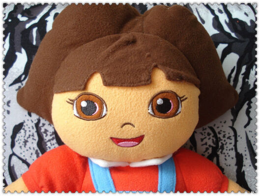 O luxuoso dos desenhos animados do explorador de Dora da forma brinca o costume vermelho de Brown azul 45cm