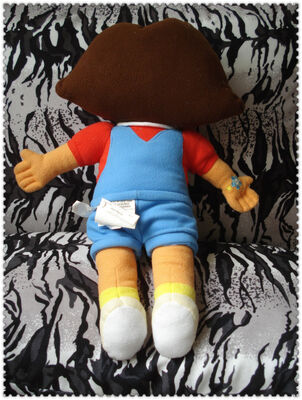 O luxuoso dos desenhos animados do explorador de Dora da forma brinca o costume vermelho de Brown azul 45cm