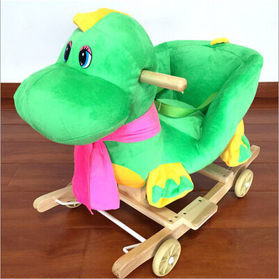 Brinquedo animal verde cor-de-rosa bonito Elephent Eco da cadeira de balanço do bebê - GV amigável de 60*33*55cm SEU