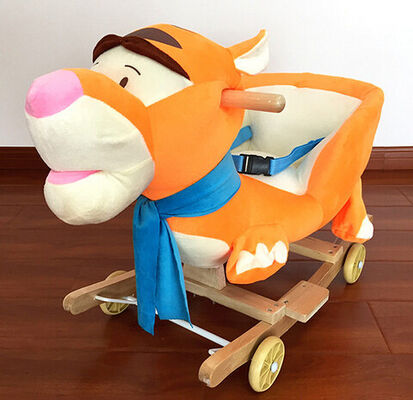 Brinquedos animais do luxuoso da abelha da cadeira de balanço do bebê da forma para o jogo das crianças