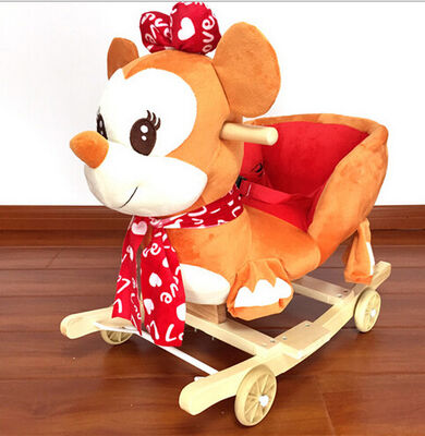 Testes padrões personalizados animais da cadeira de balanço do bebê do girafa bonito profissional do luxuoso