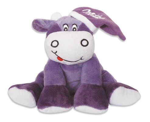 Brinquedos pequenos do luxuoso do bicho de pelúcia roxo da vaca de Milka para crianças das crianças