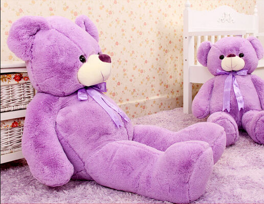Bicho de pelúcia enorme roxo do urso de peluche da forma o grande brinca o tamanho grande