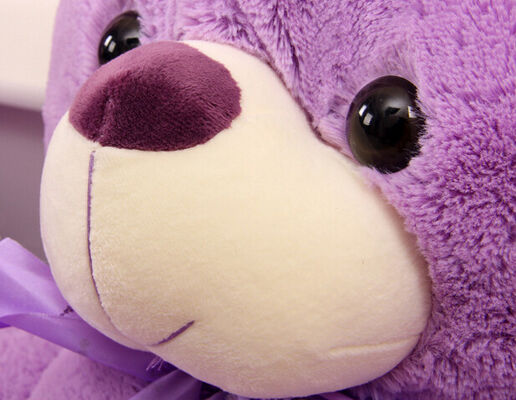 Bicho de pelúcia enorme roxo do urso de peluche da forma o grande brinca o tamanho grande
