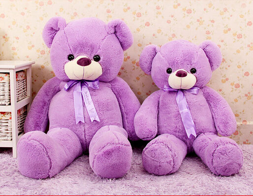 Bicho de pelúcia enorme roxo do urso de peluche da forma o grande brinca o tamanho grande
