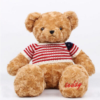O luxuoso personalizado do urso de peluche de Brown escuro brinca a função da opção dos clientes