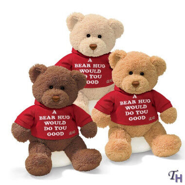 O luxuoso personalizado brinca o urso de peluche da família de três Brown com camisa de T