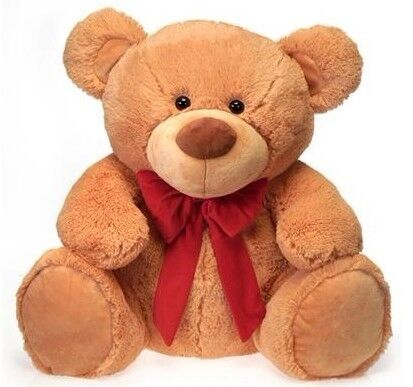 O feriado branco do urso de peluche de 12 polegadas enchido brinca a impressão do bordado