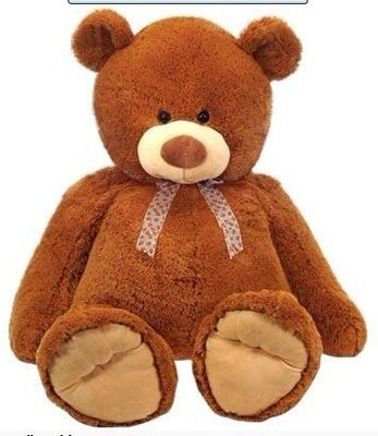 O feriado branco do urso de peluche de 12 polegadas enchido brinca a impressão do bordado