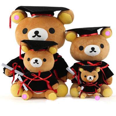 Urso de peluche do doutor Graduação Luxuoso para a celebração 30cm da graduação