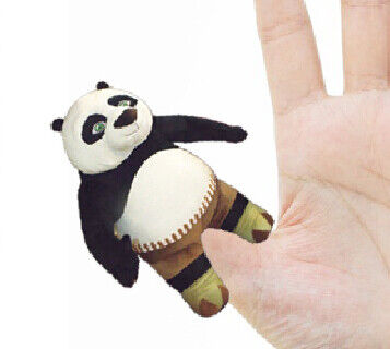 fantoches do dedo das crianças dos fantoches do dedo do luxuoso da panda de um Fashon Kungfu de 4 polegadas
