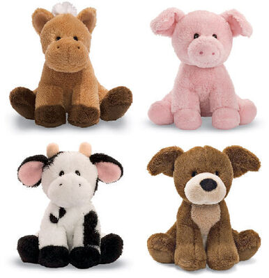 Brinquedos pequenos enchidos bonitos do luxuoso do animal de exploração agrícola para crianças e crianças