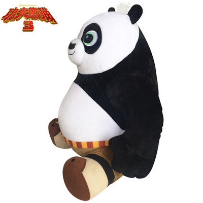 Brinquedos enchidos do luxuoso do Po da panda da pose do assento da panda 3 de Kungfu desenhos animados novos