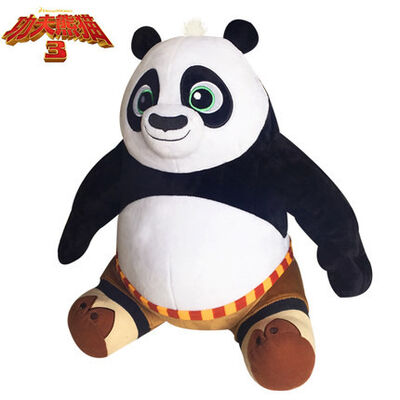 Brinquedos enchidos do luxuoso do Po da panda da pose do assento da panda 3 de Kungfu desenhos animados novos