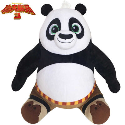 Brinquedos enchidos do luxuoso do Po da panda da pose do assento da panda 3 de Kungfu desenhos animados novos
