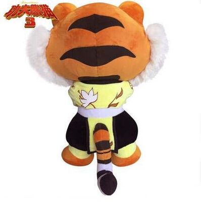 Brinquedos enchidos do luxuoso do tigre fêmea da panda 3 de Kungfu desenhos animados bonitos para presentes da promoção