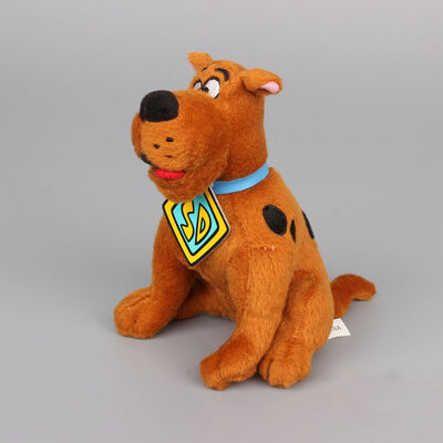 bicho de pelúcia original da pose do assento de Scooby Doo dos brinquedos do luxuoso dos desenhos animados de 8inch Brown