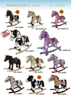 Brinquedos bonitos do bebê da coleção do cavalo de balanço do luxuoso para o passeio das crianças no jogo