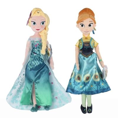 O luxuoso enchido desenhos animados congelado de 2 caráteres do conjunto completo da família brinca 50cm