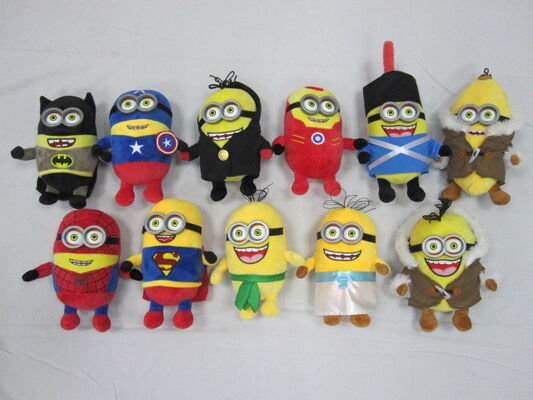 Desprezível eu 3 sequazes com 3D eye/homem super dos brinquedos/super-herói luxuoso dos vingadores, Batchman, Iron Man, homem-aranha