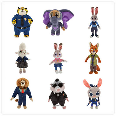 Os personagens de banda desenhada Zootopia de Disney encheram brinquedos do luxuoso dos desenhos animados 9 polegadas