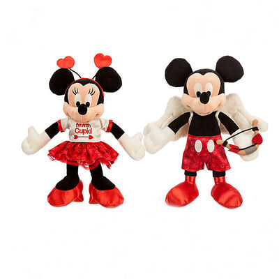 O luxuoso vermelho de Disney do rato de Mickey dos dias de são valentins brinca um costume de 9 polegadas