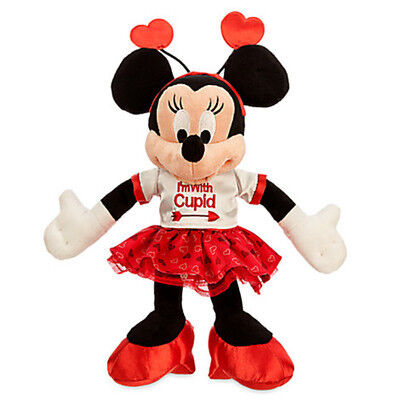O luxuoso vermelho de Disney do rato de Mickey dos dias de são valentins brinca um costume de 9 polegadas