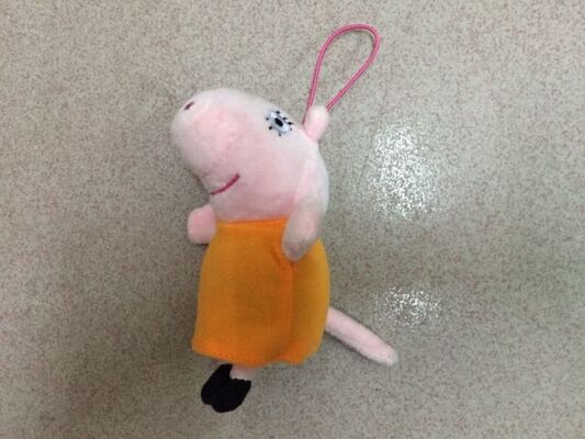 Brinquedos enchidos Keychain do brinquedo do luxuoso do porco de Peppa para presentes da promoção