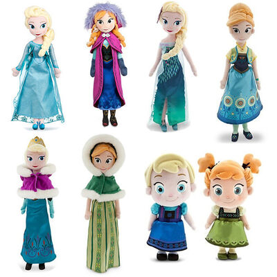 Os desenhos animados macios congelados dos brinquedos do luxuoso de Ana e de Elsa Disney encheram a boneca 20 polegadas