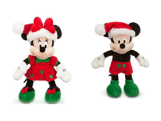 O Natal vermelho Mickey Mouse dos brinquedos do luxuoso de Disney encheu 45cm personalizados