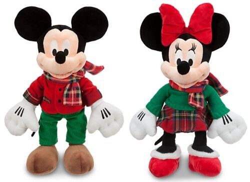 o luxuoso de Disney de 12 polegadas brinca a grande forma de Mickey do Natal da tartã
