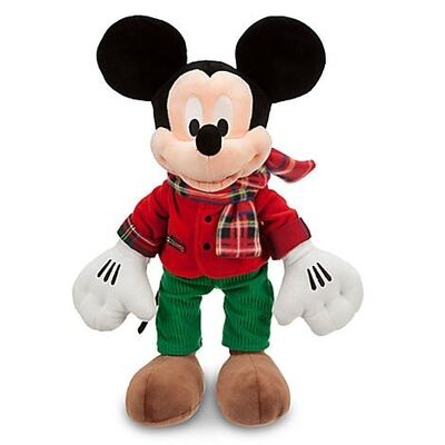 o luxuoso de Disney de 12 polegadas brinca a grande forma de Mickey do Natal da tartã