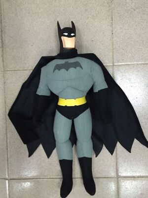 Brinquedos macios enchidos dos desenhos animados de Batman do tamanho da forma luxuoso grande