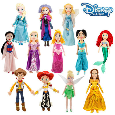brinquedos originais da princesa Família Desenhos animados Stuffed Luxuoso de 50cm Disney