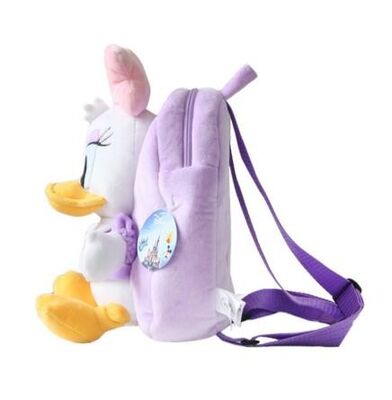 Saco de escola roxo do luxuoso da margarida de Disney, trouxas personalizadas com impressão do logotipo