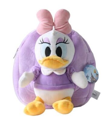 Saco de escola roxo do luxuoso da margarida de Disney, trouxas personalizadas com impressão do logotipo