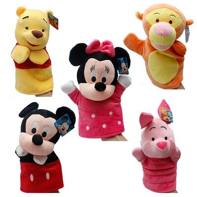 Azul do rosa do amarelo dos fantoches do dedo do luxuoso de Eyore do ponto de Winnie Pooh Tigger