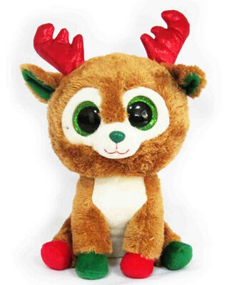 Brinquedos relativos à promoção enchidos 8 polegadas do luxuoso da rena dos alces do Natal dos brinquedos dos presentes