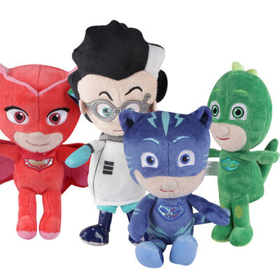 A máscara bonita do Pj dos desenhos animados de 10 polegadas brinca os brinquedos enchidos Disney azuis/vermelho/roxo