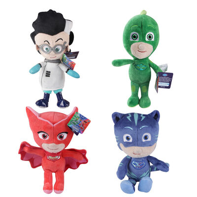 A máscara bonita do Pj dos desenhos animados de 10 polegadas brinca os brinquedos enchidos Disney azuis/vermelho/roxo