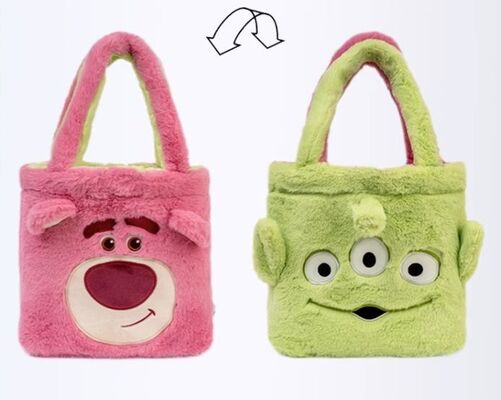Bolsas de Mão Cruzadas Reversíveis Disney para Mulheres, Bolsas de Pelúcia