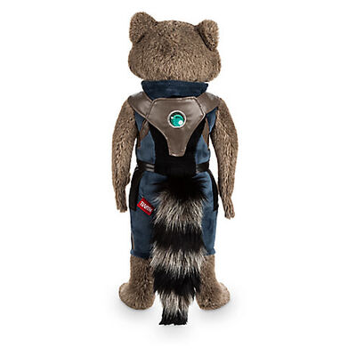 O luxuoso original bonito preto de Disney brinca os desenhos animados 40cm do guaxinim de Rocket