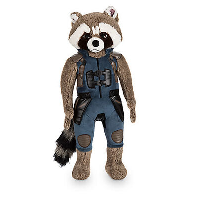 O luxuoso original bonito preto de Disney brinca os desenhos animados 40cm do guaxinim de Rocket