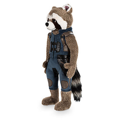 O luxuoso original bonito preto de Disney brinca os desenhos animados 40cm do guaxinim de Rocket