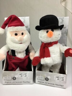 Brinquedos bonitos do luxuoso da música de dança, bichos de pelúcia eletrônicos do Natal
