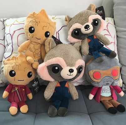 guardiães de 8 polegadas dos brinquedos do luxuoso dos desenhos animados da galáxia para o guindaste que vende a máquina do brinquedo
